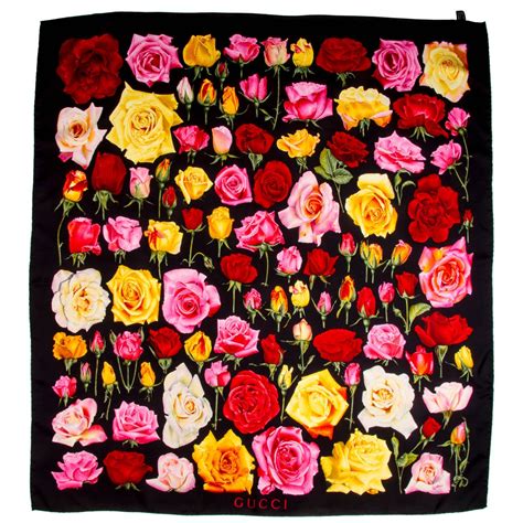 gucci roses|gucci rose scarf.